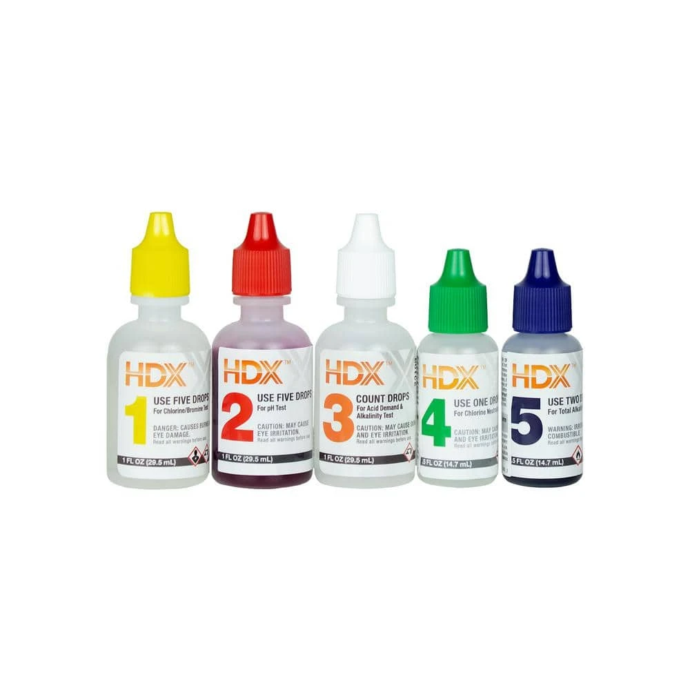 HDX 5-Way Swimming Pool and Spa Test Kit 4 HDX 5-Way Swimming Pool and Spa Test Kit - Image 4