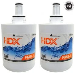 HDX FMS-1 Premium Refrigerator Water Filter Replacement Fits Samsung HAF-CU1S(2-Pack) -EquipEase Shop hdx refrigerator water filters 107012 77 1000