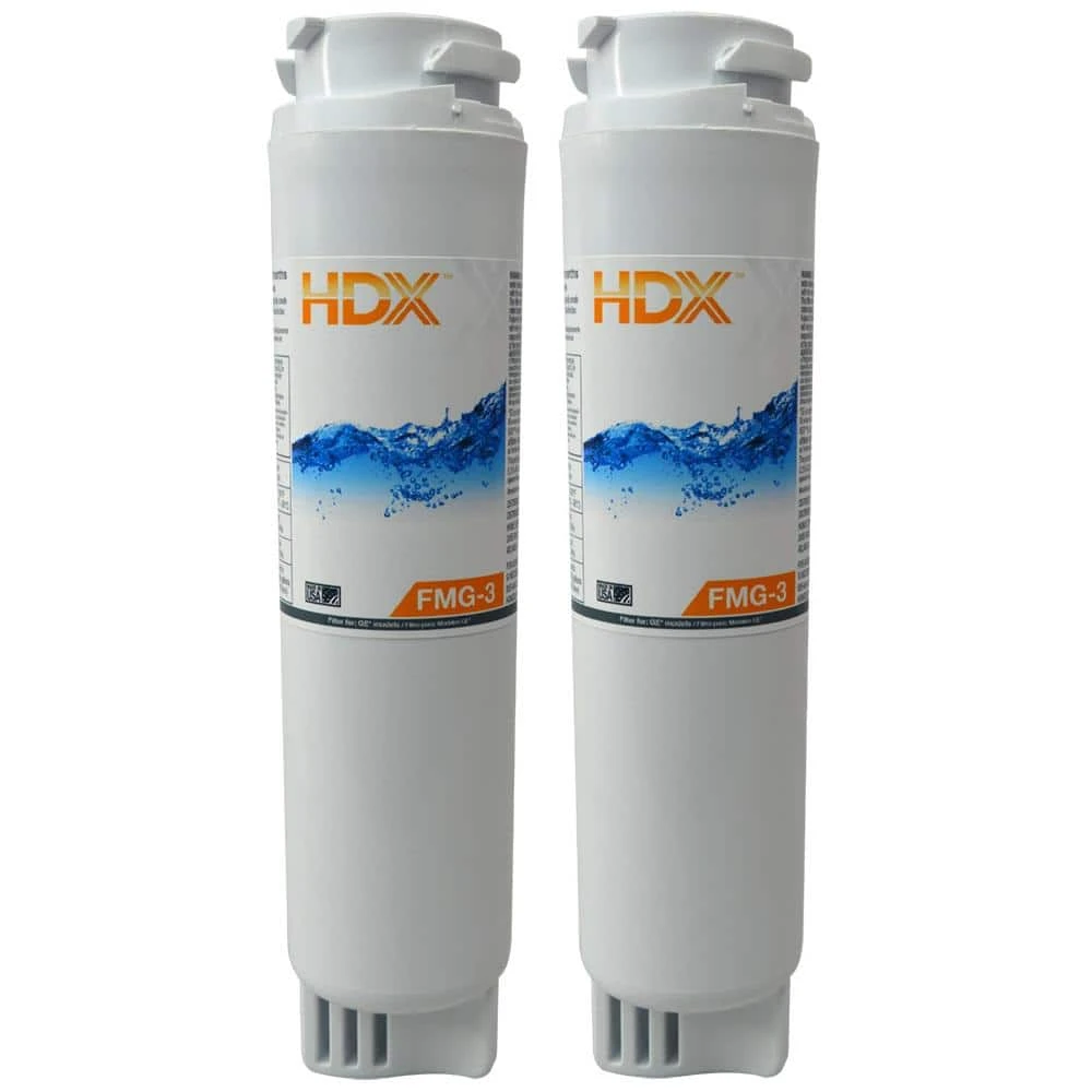 HDX FMG-3 Premium Refrigerator Water Filter Replacement Fits GE MSWF (2-Pack) 1 HDX FMG-3 Premium Refrigerator Water Filter Replacement Fits GE MSWF (2-Pack)