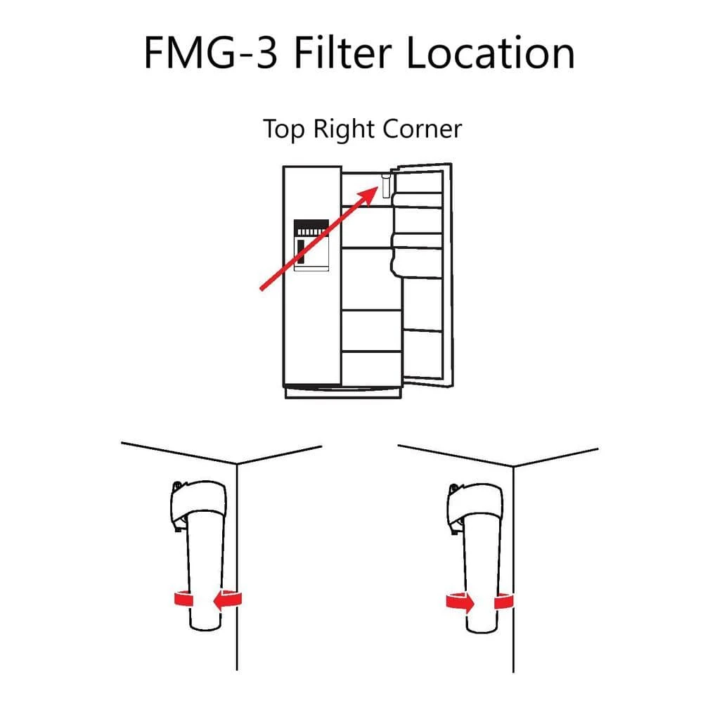 HDX FMG-3 Premium Refrigerator Water Filter Replacement Fits GE MSWF (2-Pack) 7 HDX FMG-3 Premium Refrigerator Water Filter Replacement Fits GE MSWF (2-Pack) - Image 7