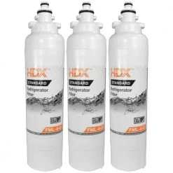 HDX FML-4-S Standard Refrigerator Water Filter Replacement Fits LG LT800P (3-Pack)