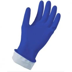 HDX Kitchen and Bath, Yellow and Blue 11 mil Reusable Latex - S/M (2-Pair) 9 HDX Kitchen and Bath, Yellow and Blue 11 mil Reusable Latex - S/M (2-Pair) -EquipEase Shop hdx rubber gloves 24125 012 4f 1000