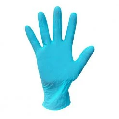 HDX Blue 3.5 mil Disposable Nitrile 1-Size Fits Most (100-Count) -EquipEase Shop hdx rubber gloves 24570 06 4f 1000