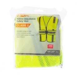 HDX Hi-Visibility Lime Green Class 2 Reflective Adjustable Safety Vest 13 HDX Hi-Visibility Lime Green Class 2 Reflective Adjustable Safety Vest -EquipEase Shop hdx safety vests hdx46510 ovpd8 fa 1000