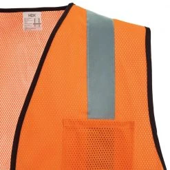 HDX Hi Visibility Orange Class 2 Reflective Adjustable Safety Vest -EquipEase Shop hdx safety vests hdx46511 ovpd8 31 1000