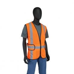 HDX Hi Visibility Orange Class 2 Reflective Adjustable Safety Vest -EquipEase Shop hdx safety vests hdx46511 ovpd8 44 1000