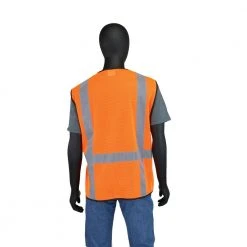HDX Hi Visibility Orange Class 2 Reflective Adjustable Safety Vest -EquipEase Shop hdx safety vests hdx46511 ovpd8 4f 1000