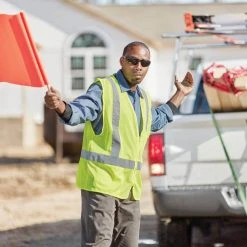 HDX Hi Visibility Lime Green Class 2 Reflective Safety Vest -EquipEase Shop hdx safety vests hdx46512 ovpd8 76 1000