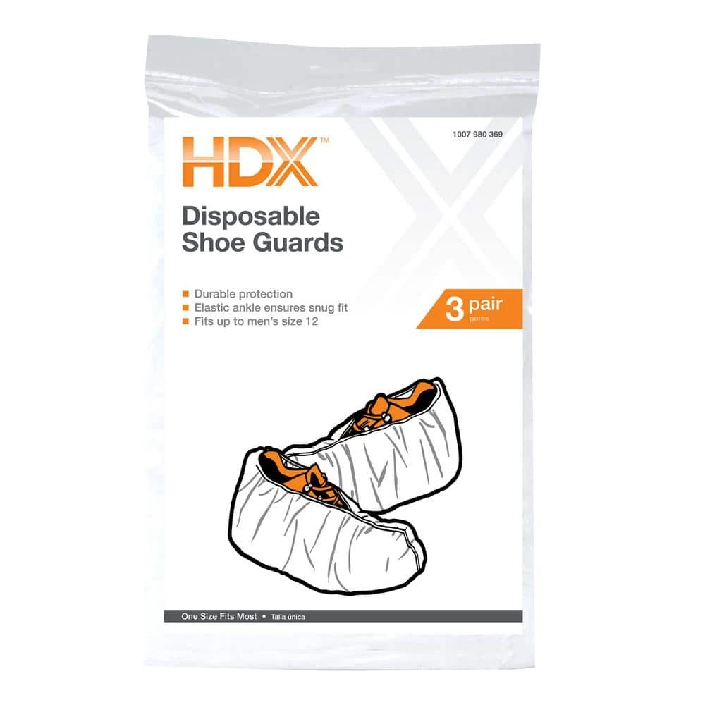 HDX Shoe Covers (3-Pack) 1 HDX Shoe Covers (3-Pack)
