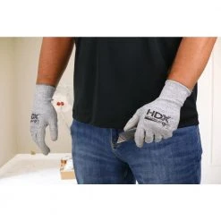 HDX Gray A4 Cut Glove -EquipEase Shop hdx work gloves hdx37217 l xl c3 1000