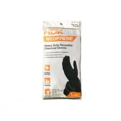 HDX Black Neoprene Long Cuff Gloves (One Size Fits All) -EquipEase Shop hdx work gloves hdxgrfb1 1f 1000