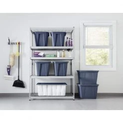 HDX 30 Gal. Storage Tote in Ink -EquipEase Shop ink hdx storage bins 2130 4415707 a0 1000