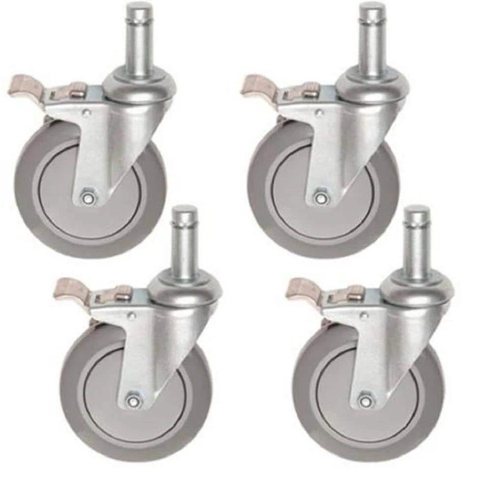 HDX 5 in. Heavy Duty Industrial Stem Casters (4-Pack) 1 HDX 5 in. Heavy Duty Industrial Stem Casters (4-Pack)