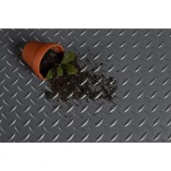 HDX 7.5 ft. x 14 ft. Diamond Black Universal Flooring 19 HDX 7.5 ft. x 14 ft. Diamond Black Universal Flooring -EquipEase Shop midnight black hdx garage flooring rolls hx45dt714mb 4f 1000