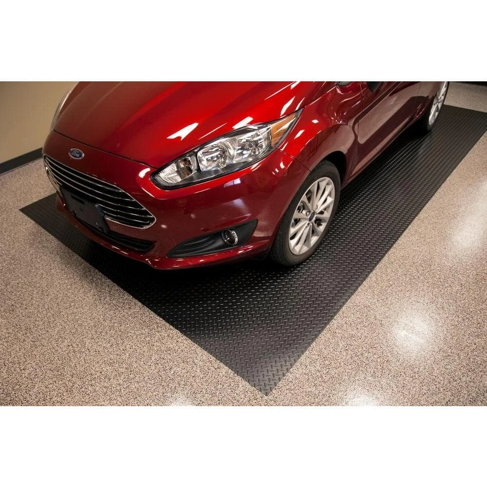 HDX 7.5 ft. x 14 ft. Diamond Black Universal Flooring 5 HDX 7.5 ft. x 14 ft. Diamond Black Universal Flooring - Image 5