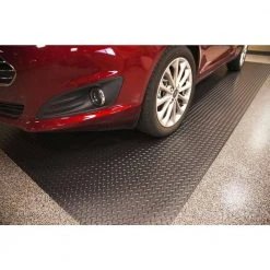 HDX 7.5 ft. x 14 ft. Diamond Black Universal Flooring 17 HDX 7.5 ft. x 14 ft. Diamond Black Universal Flooring -EquipEase Shop midnight black hdx garage flooring rolls hx45dt714mb 77 1000