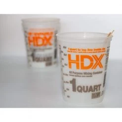 HDX Versa-Tainer 1 qt. Plastic Bucket -EquipEase Shop natural plastic hdx paint buckets rg512 d4 1000