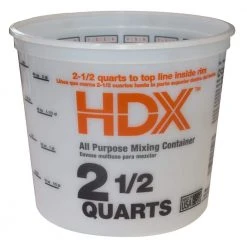EquipEase Shop 53 HDX Versa-Tainer 2.5 qt. Plastic Bucket
