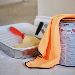 HDX Painter's Microfiber Towels -EquipEase Shop orange hdx paint rags rhdmft1414 n 4f 1000