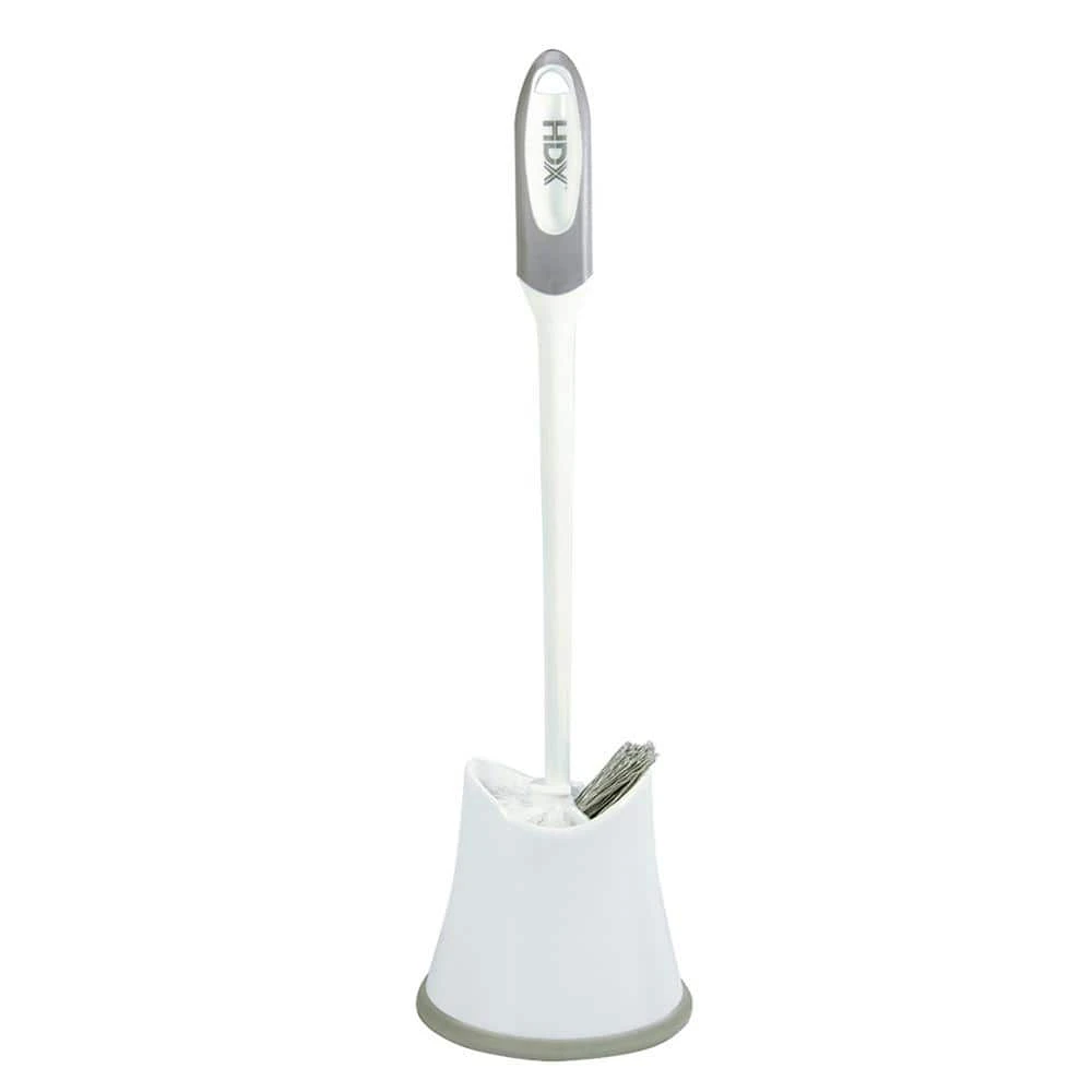 HDX 13.125 in. Polypropylene Toilet Bowl Brush and Holder 1 HDX 13.125 in. Polypropylene Toilet Bowl Brush and Holder