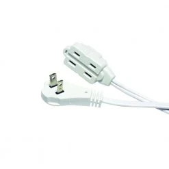 HDX 12 ft. 16/2 Indoor Tight Space Cube Tap Extension Cord, White -EquipEase Shop white hdx general purpose cords hd 342 417 d4 1000