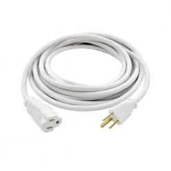 HDX 15 ft. 16/3 Indoor/Outdoor Extension Cord, White -EquipEase Shop white hdx general purpose cords sjtw16315wh 44 1000