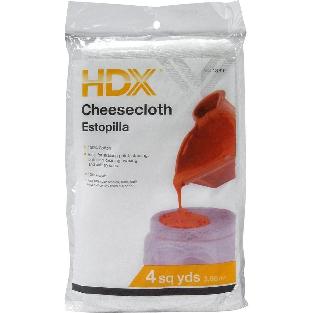 HDX 4 sq. yds. Cotton Cheesecloth 1 HDX 4 sq. yds. Cotton Cheesecloth