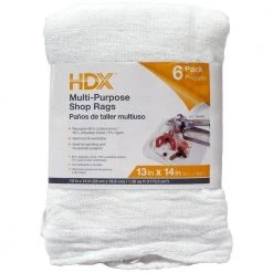 HDX 13 in. x 14 in. 36/cs Painter's Rags (6-Pack)