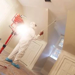 HDX XL Heavy Duty Painters Coverall with Hood -EquipEase Shop white hdx painter s coveralls 09961 12hd 44 1000